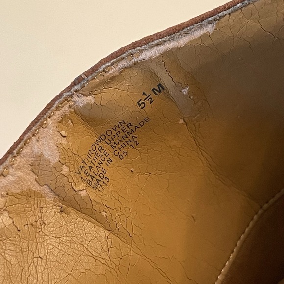 Nine West Vintage America Vathrowdown High-Heeled Boots Leather Upper Brown 5.5 - Picture 9 of 9